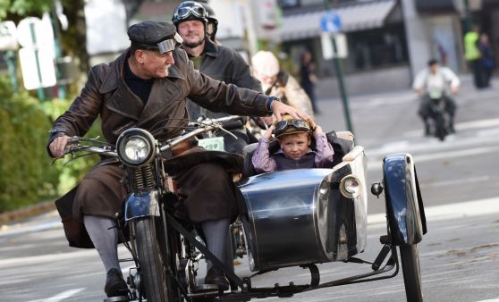 Historische Motorräder: Franz-Josepf-Fahrt in Bad Ischl