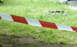 Straßensperre nach Felssturz