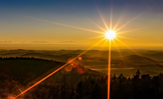Abendstimmung auf dem Burgstall