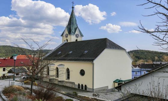 Die Pfarrkirche Weitersfelden in der Lebensregion Mühlviertler Alm