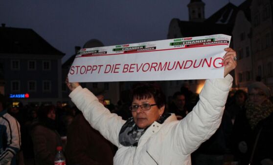 Demo gegen das totale Rauchverbot  in Schärding