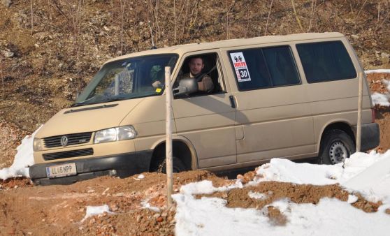 4x4 Wintertreffen 2017 - Sonderprüfung Schottergrube Micheldorf