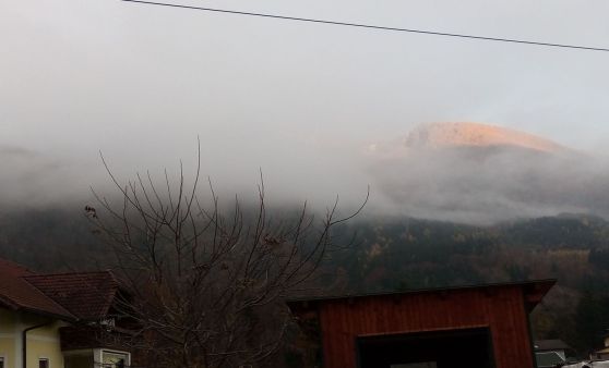 Almtal : Sonnenuntergang am Grünauerberg
