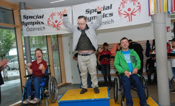 Strahlende Gesichter bei den 9. Special Olympics Motor Activities