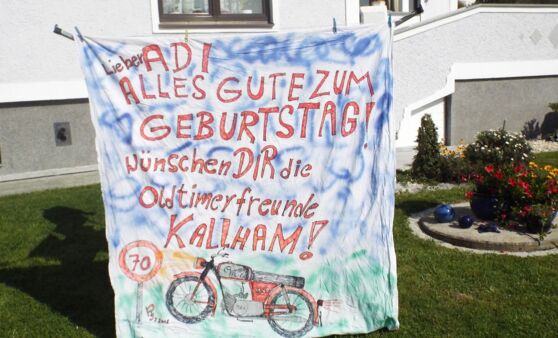 70er Geburtstag von Adi Tischler  - Oldtimerfreund aus Leidenschaft - wir gratulieren Herzlich!