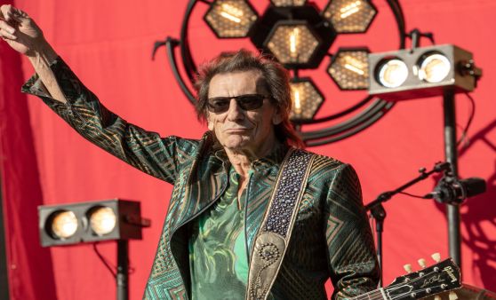 Van Morrison und Ronnie Wood auf der Burg Clam