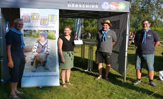 Pfadfindergilde Hörsching unterstützt MoKi Kinderkrankenpflege