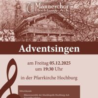 Adventsingen des Männerchor Hochburg Ach