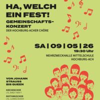 Ha, welch ein Fest! Gemeinschaftskonzert der Hochburg-Acher Chöre