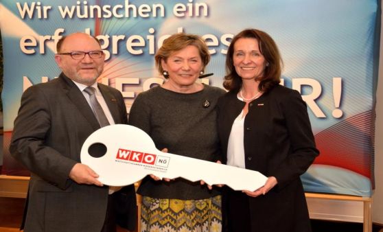 Schlüsselübergabe: Neujahrsempfang der Wirtschaftskammer Zwettl