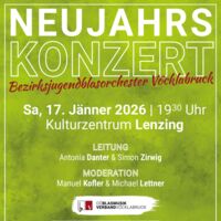 Neujahrskonzert des Bezirksjugendblasorchesters Vöcklabruck
