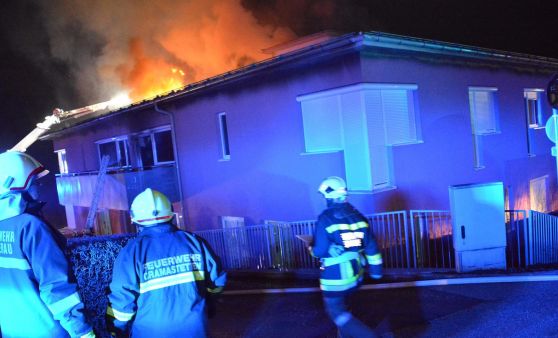 Bilder: Großbrand in Gramastetten