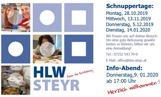 Schnuppertage an der HLW STeyr
