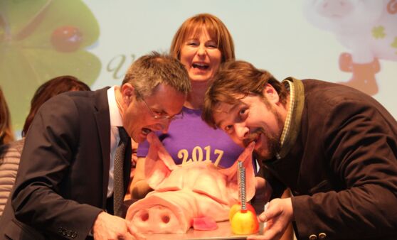 Neujahrsempfang: Sauschädl-Schmausen mit Frau Bürgermeister