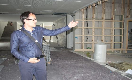 Baustellen-Besichtigung beim Agrar-Bildungszentrum Hagenberg