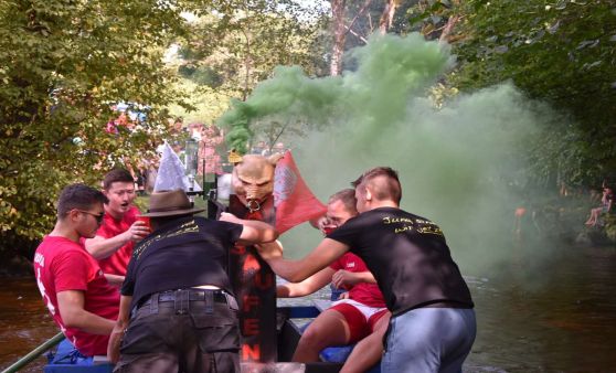 Sautrogrennen der JVP auf der Waldaist 2023