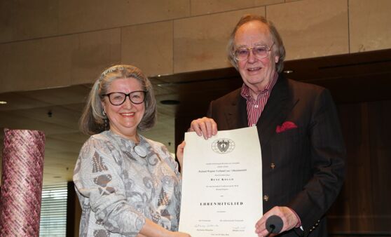 René Kollo Verleihung der Ehrenmitgliedschaft des RWV Linz/OÖ