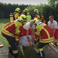 Feuerwehrübung in Pasching