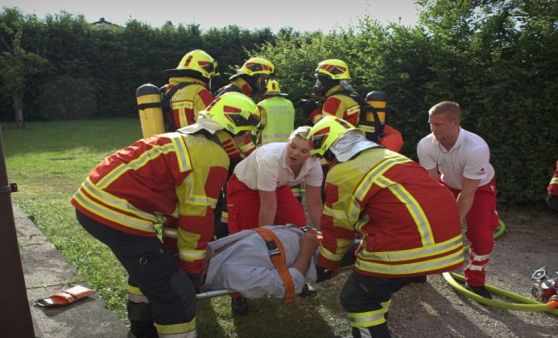 Feuerwehrübung in Pasching