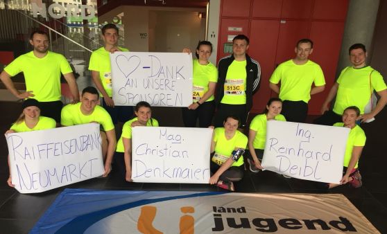 Sportliche Landjugend beim Linz Marathon