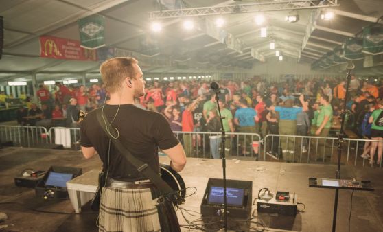 Abendprogramm des Landes-Feuerwehrleistungsbewerb in Rainbach/Mkr.