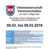 Ortsmeisterschaft Vereineschießen mit dem Luftgewehr