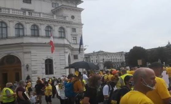 Groß-Demo Pro-Erdkabel von Fairkabeln mit über 1.000 Menschen in Wien