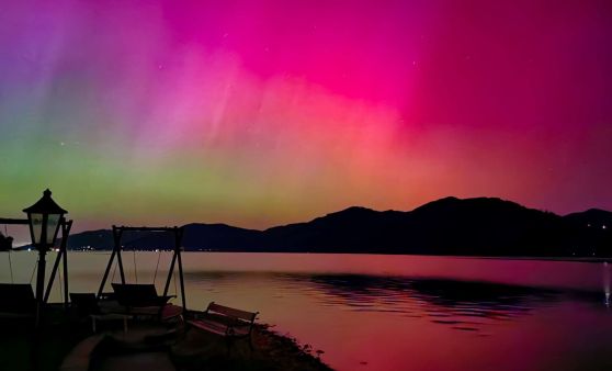 Polarlichter über Oberösterreich