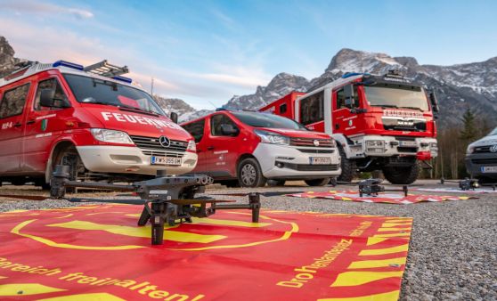 Großangelegte Drohnenübung in Grünau im Almtal