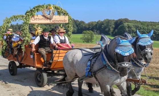 21 Pferdewägen fuhren zum Jubiläum des Leonhardiritts durch St. Georgen