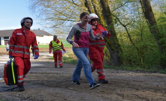 Gemeinschaftsübung der FF Perg und dem Roten Kreuz