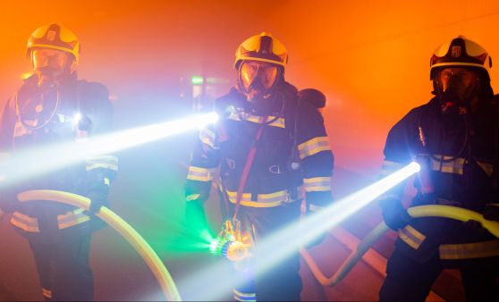 Katastrophenschutzübung in den Tunnelanlagen der A9