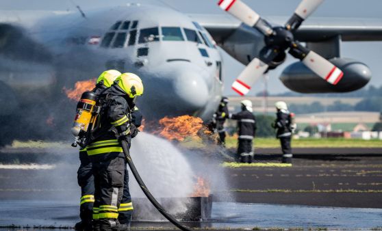 Hörsching Notfallübung Hercules