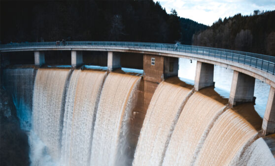 Wassermassen an der Rannatalsperre