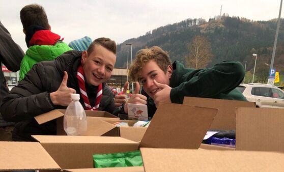 Lebensmittelpakete für Bosnien