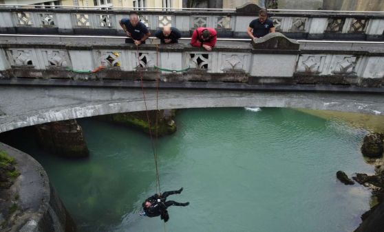 Übung der Tauchgruppe Kirchdorf