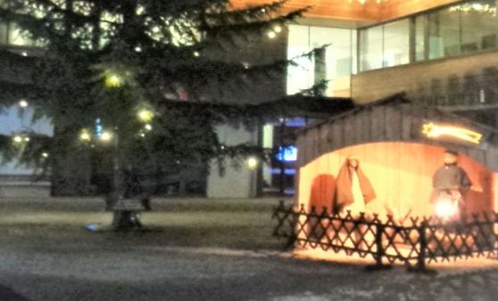 Grünau.i. .A.: Der Almtalort erstrahlt  im weihnachtlichen Glanz .