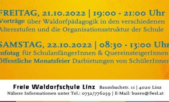 Infotag und öffentliche Monatsfeier