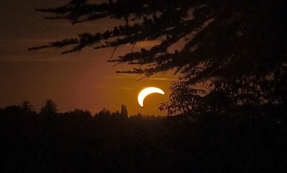 Sonnenfinsternis über Linz