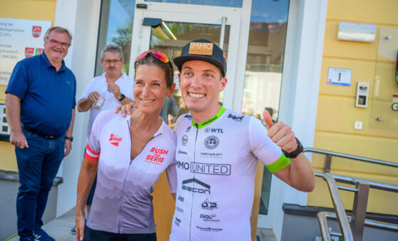 Empfang für Radsportler Lukas Kaufmann