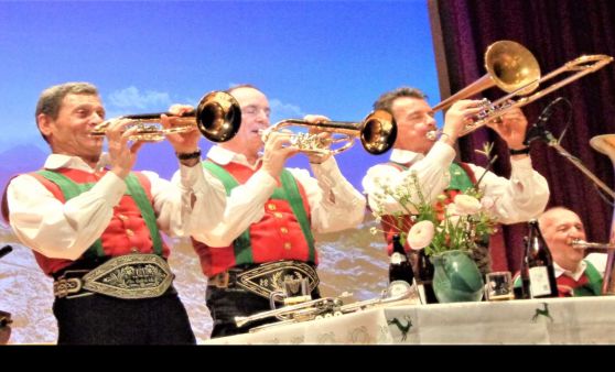 Scharnstein : 1. Almtaler Volksmusikabend im Kultursaal der Landesmusikschule Scharnstein mit Melodien vom Feinsten .