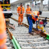 Bahn-Arbeiten in Linz-Ebelsberg im April