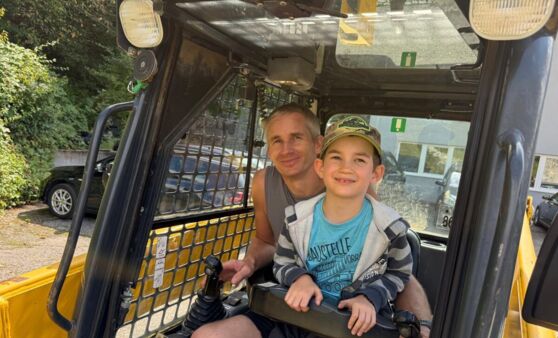 Einmal Baggerfahrer sein