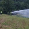 Brand an Mittelspannungsmast in Edt bei Lambach