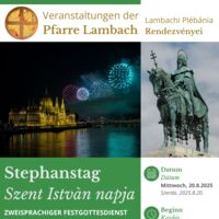 Stephanstag  / Szent Istvàn napja