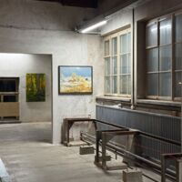 Ausstellung Aufgeign mit Pinsel, Technik und Farbe