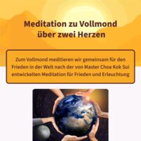 Meditation zu Vollmond über zwei Herzen