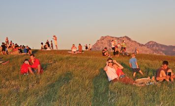 Impressionen von der partiellen Sonnenfinsternis vom Gmundnerberg