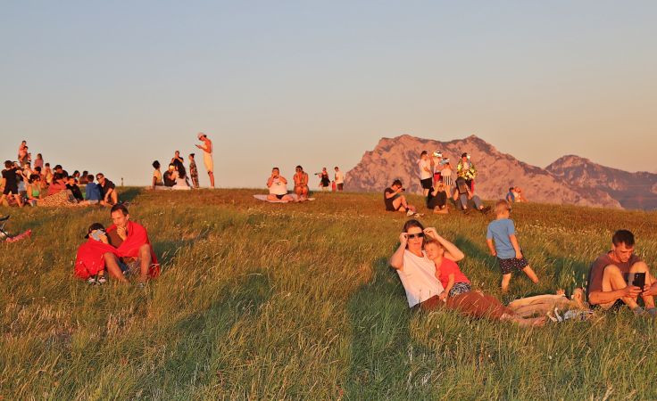 Impressionen von der partiellen Sonnenfinsternis vom Gmundnerberg